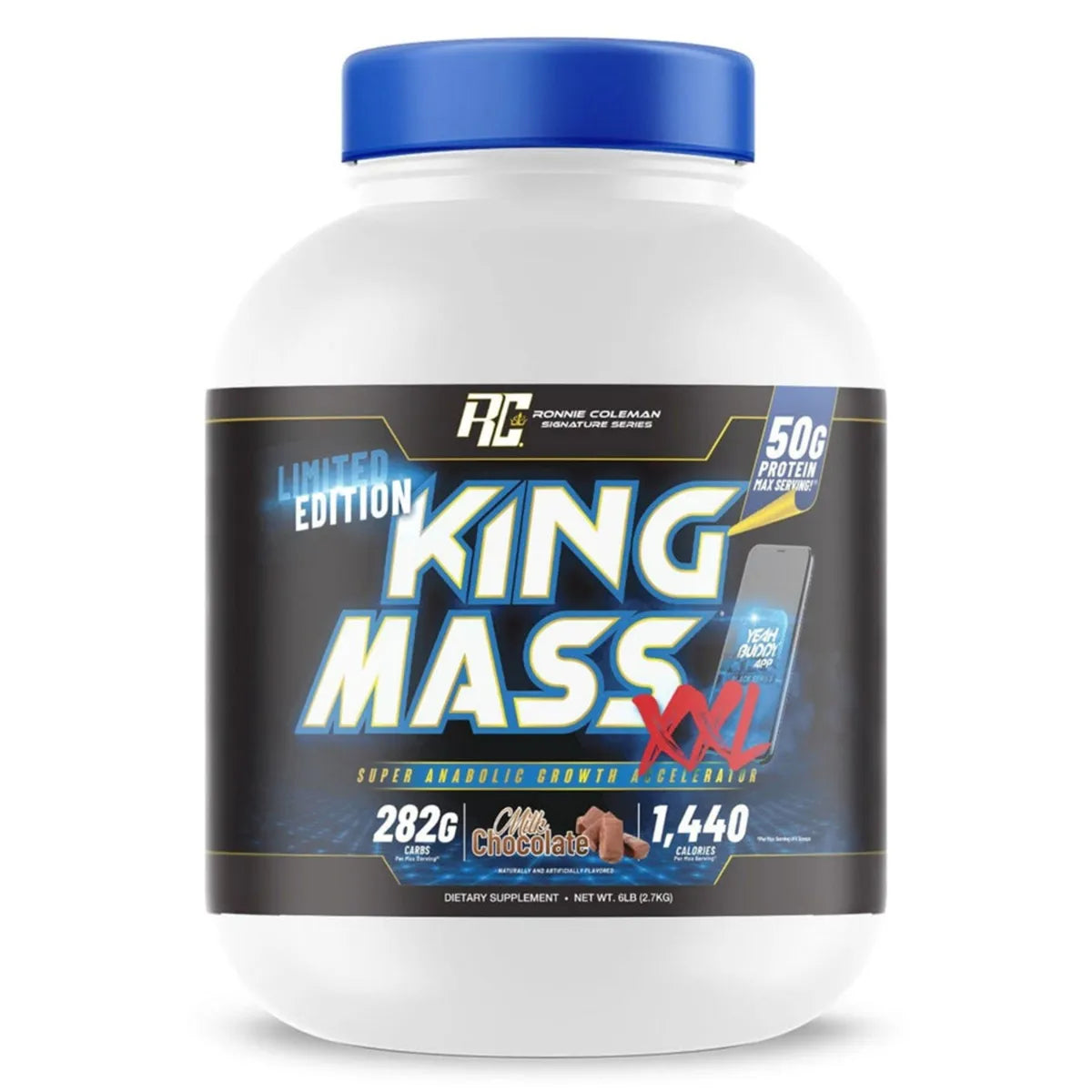 Ronnie Coleman (RC) King Mass XXL Milk Chocolate Flavour Powder for Super 3kg