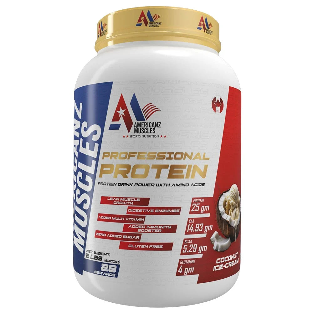 Americanz Muscles
Professional Whey Protein (1 kg, COCONUT ICE-CREAM)