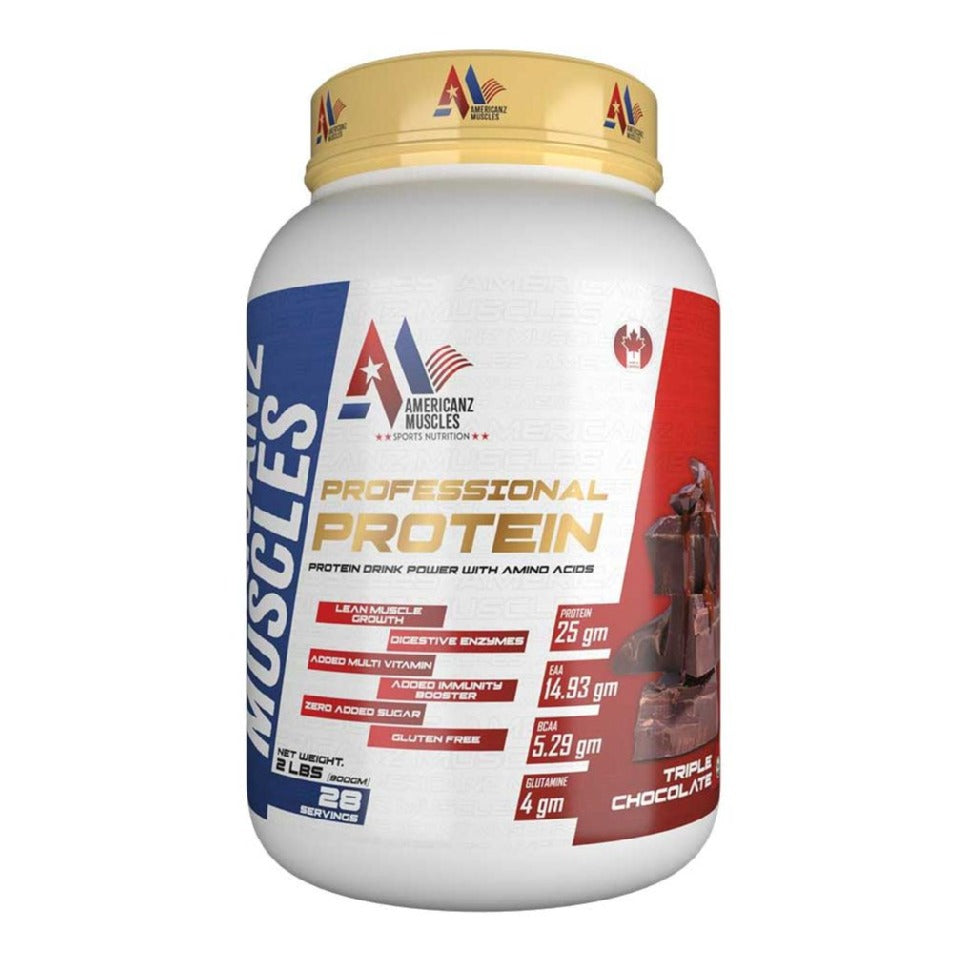 Americanz Muscles
Professional Protein Whey Protein (900 g, Triple Chocolate 1kg