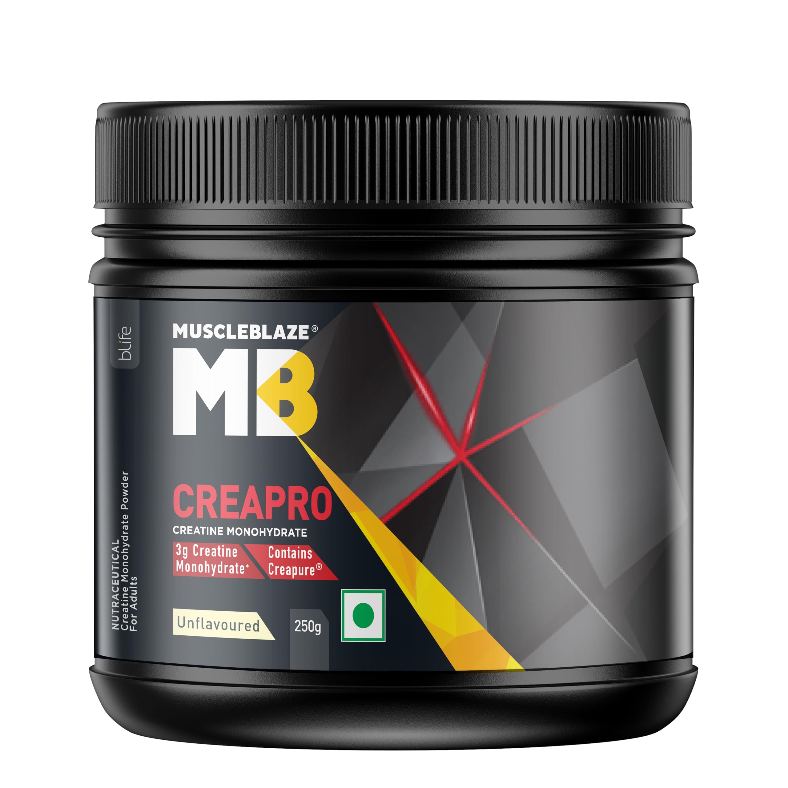MuscleBlaze CreaPRO Creatine Unflavoured (83 Servings, 250g)